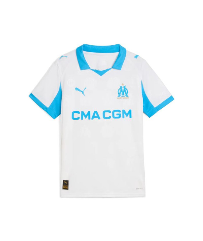 T-shirt de Football Puma Olympique de Marseille Repli, Blanc-B, Enfant