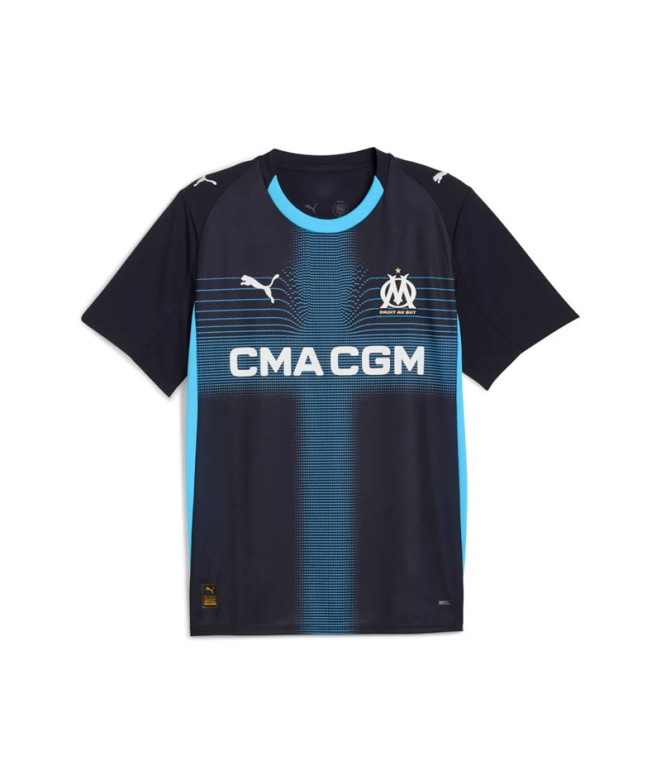 T-shirt de Football Puma Olympique de Marseille Repli, New Navy-Lumin, Homme