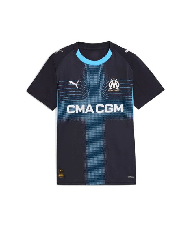 T-shirt de Football Puma Olympique de Marseille Repli, New Navy-Lum, Enfant