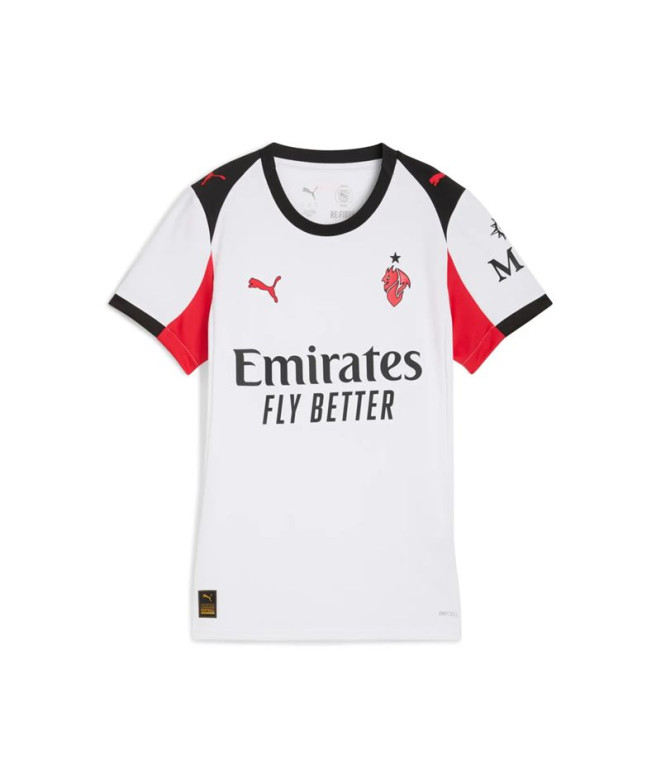 Camiseta de Fútbol Puma AC. Milán Away Jersey Repl White Fo Mujer
