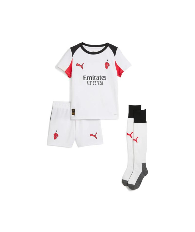 Survêtement de Football Puma AC. Milan Away Minikit Enfant Blanc/Pour Tous Time Rouge