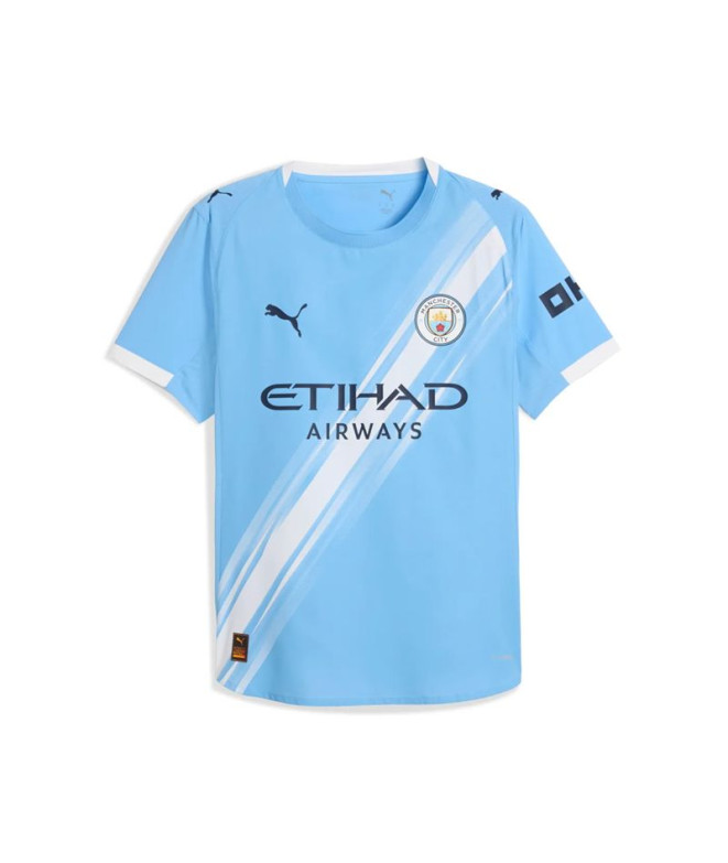 T-shirt de Football Puma Manchester City Home Jersey Aut Team Homme Light Bleu