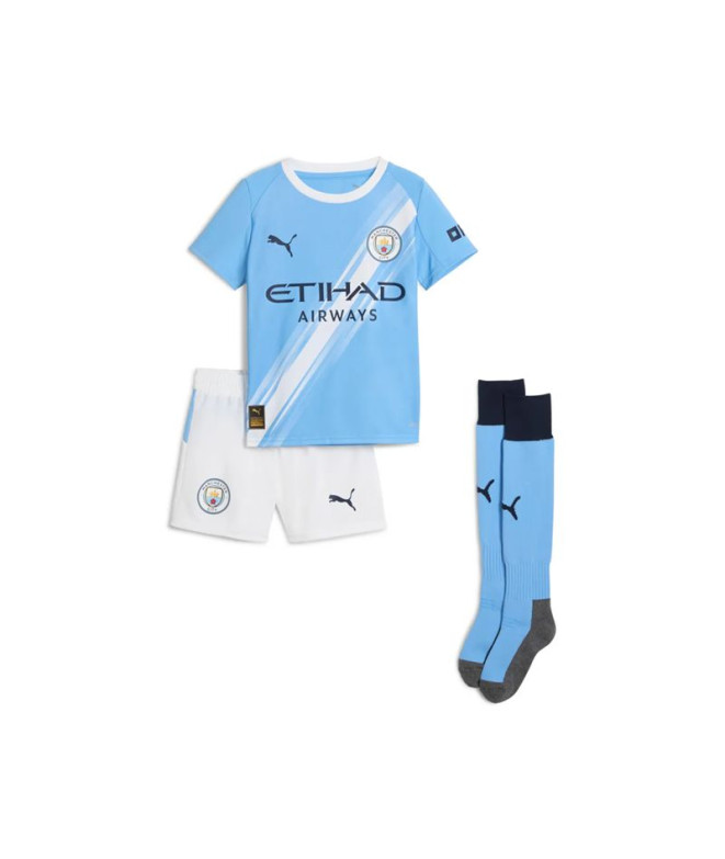 Survêtement de Football Puma Manchester City Home Minikit Enfant Équipe Bleu Clair