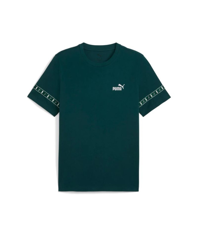 Camiseta Puma Essentials Tape Layout Hombre Verde Terrain