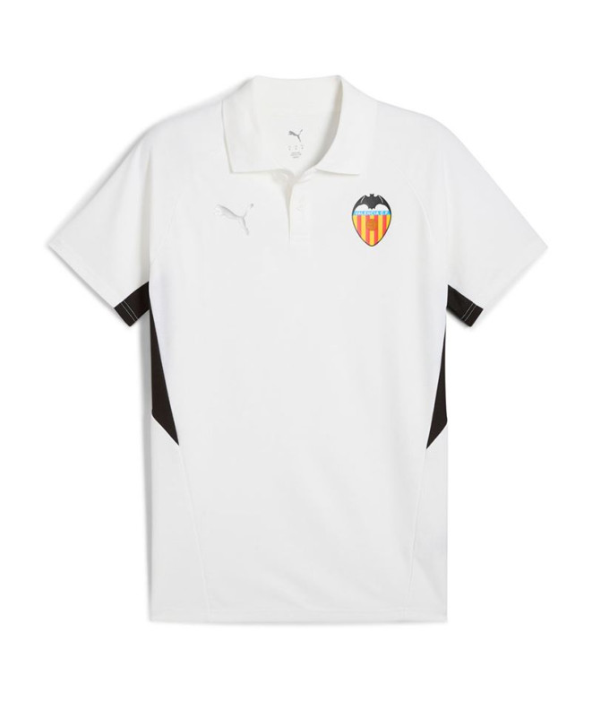 Polo de Football Puma Valencia C.F. Evostripe Polo Homme blanc