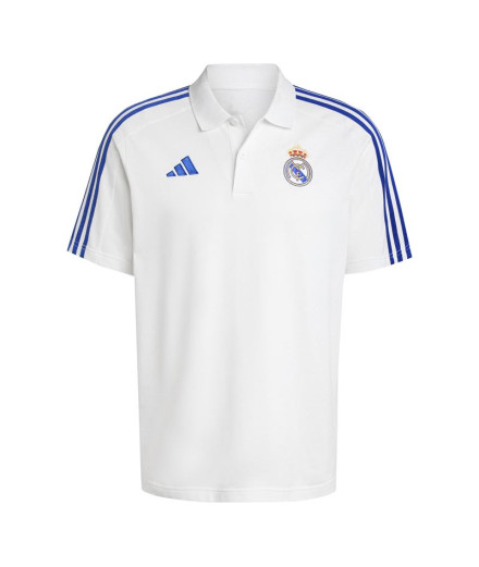 Polo de Fútbol adidas Real Madrid Dna Hombre Blanco