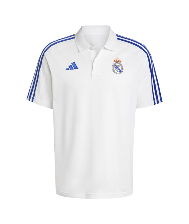 Polo de Fútbol adidas Real Madrid Dna Hombre Blanco