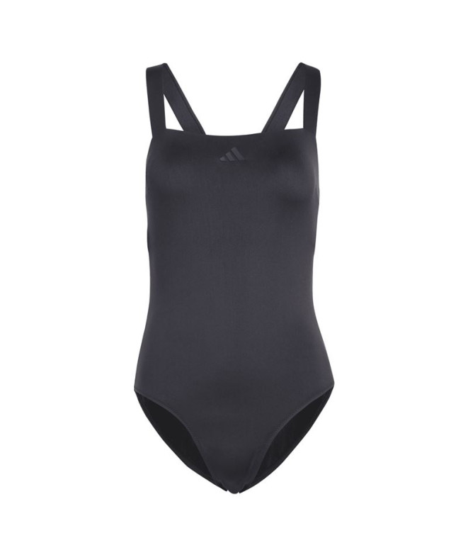 Bañador de Natación adidas Padded Iconisea Premium X-Back Mujer Negro/Blanco