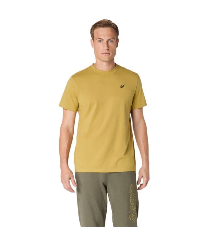 Camiseta de Fitness ASICS Road Graphic Ss Tee Hombre Amarillo
