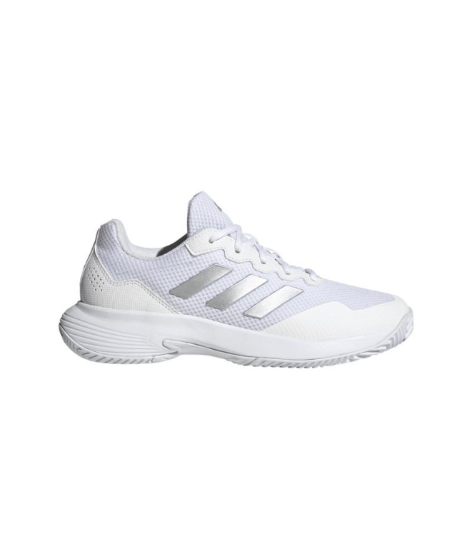 Zapatillas de Pádel adidas Gamecourt 2 Mujer Blanco/Plata/Blanco