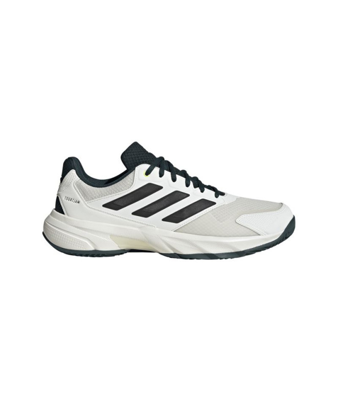 Zapatillas de Pádel adidas Courtjam Control 3 Clay Hombre Blanco/Negro