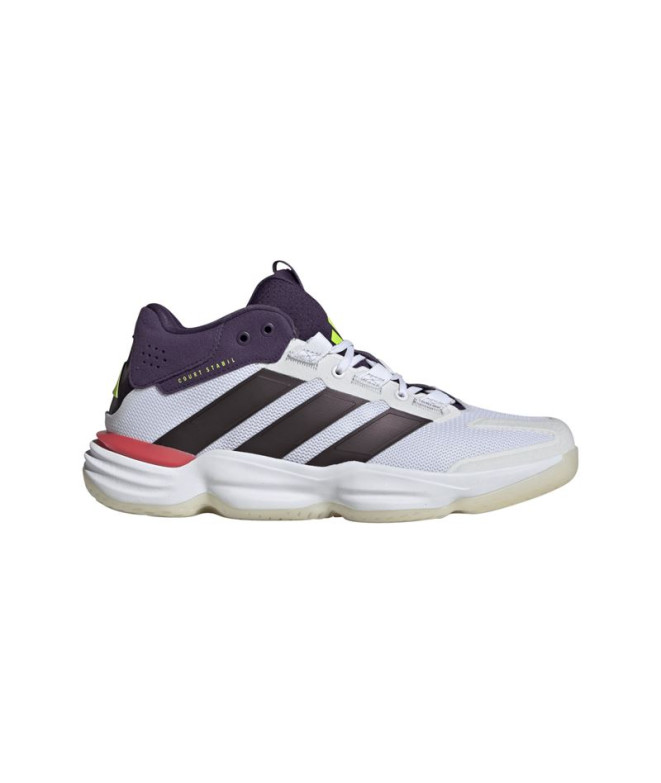 Chaussures de Handball adidas Courtstabil Homme Blanc