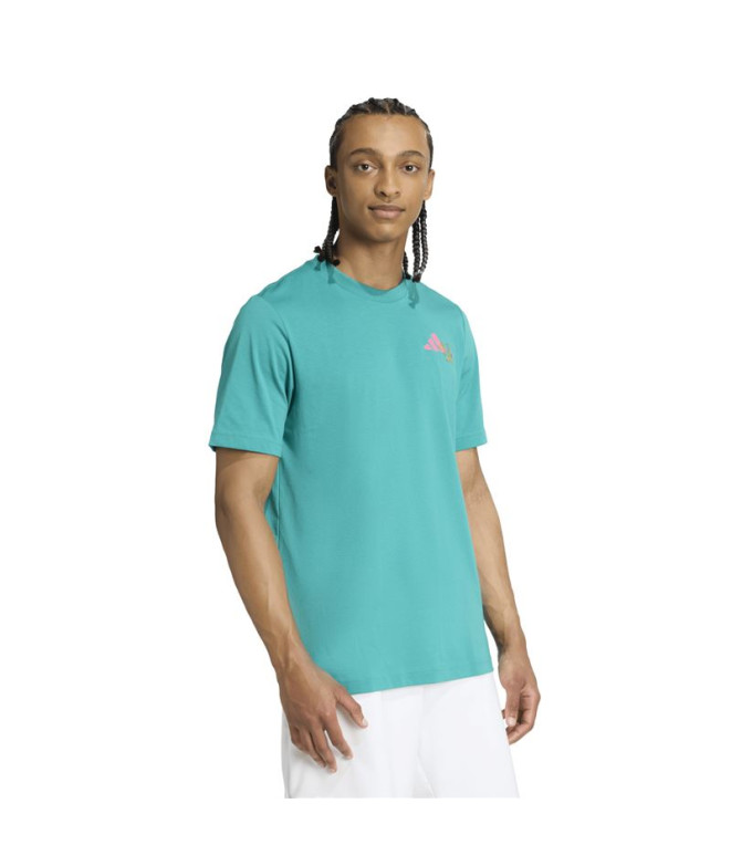 Camiseta de Pádel adidas Padel G Homem Azul