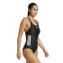 Maillot de bain de Natation adidas 3S Bld Swimsuit Femme Noir/Blanc