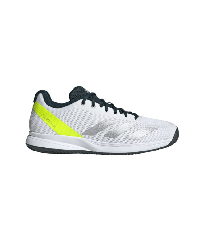 Chaussures de Pádel adidas Courtflash Speed 2 Blanc/Argent