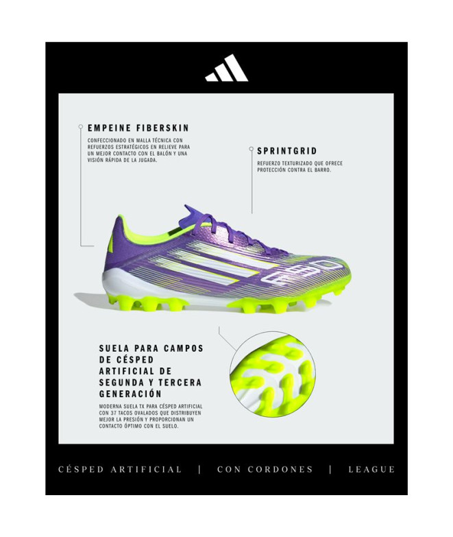 Botas de Futebol adidas F50 League 2G/3G Ag Roxo