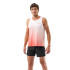 T-shirt de Running Compressport Performance Fluo Rouge/Blanc