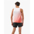 T-shirt de Running Compressport Performance Fluo Rouge/Blanc