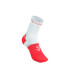 Chaussettes de Running Compressport Pro Marathon V2.0 Unisexe Fluo Rouge/Blanc