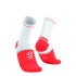 Chaussettes de Running Compressport Pro Marathon V2.0 Unisexe Fluo Rouge/Blanc