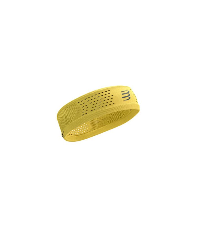 Cinta de pelo Compressport Thin Headband On/Off Hombre Amarillo