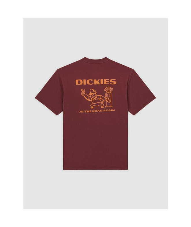 T-shirt Dickies Burns Ss Homme Marron