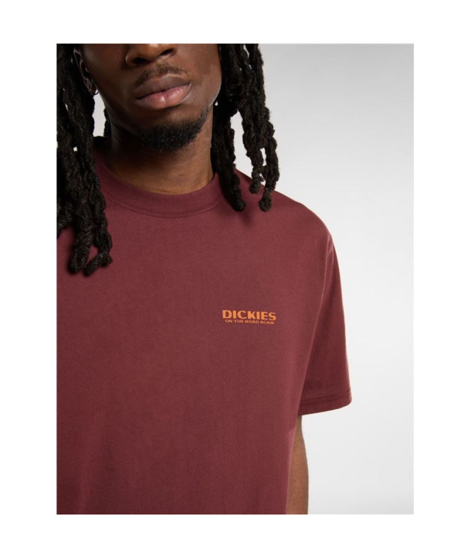 Camiseta Dickies Burns Ss Homem Marrom