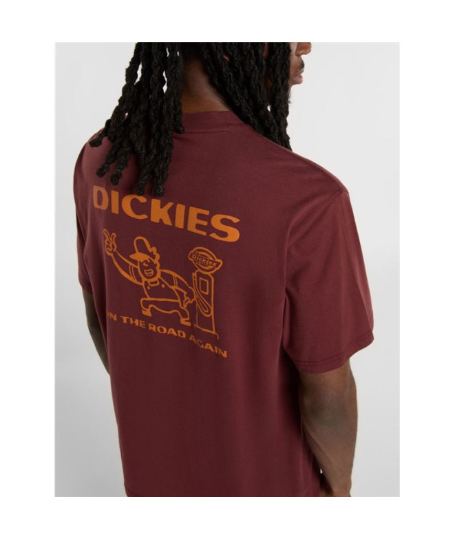T-shirt Dickies Burns Ss Homme Marron