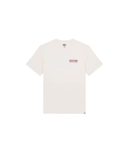 Camiseta Dickies Bolivar Ss Homem Branco Quebrado