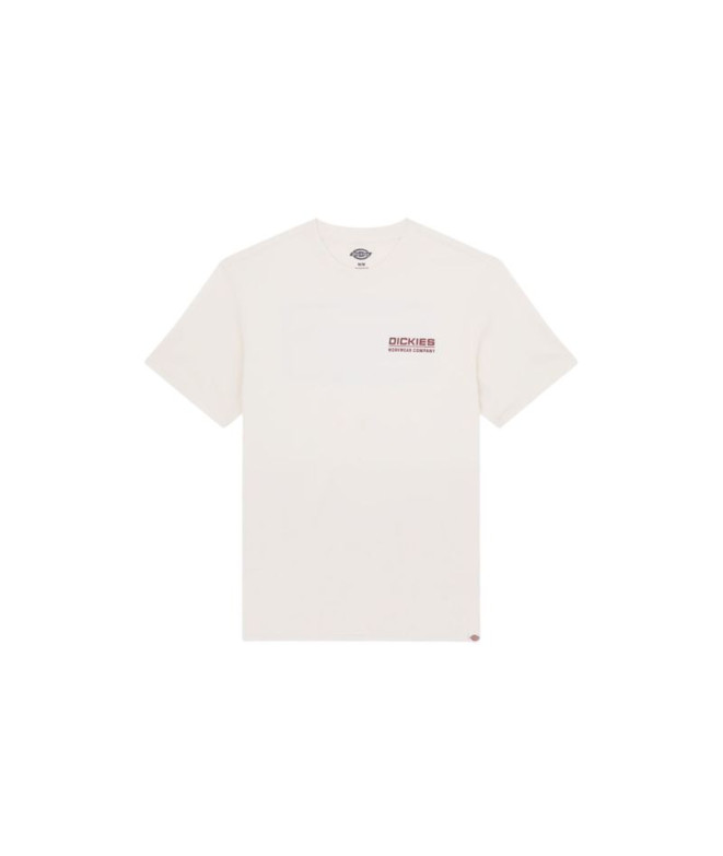 Camiseta Dickies Bolivar Ss Homem Branco Quebrado