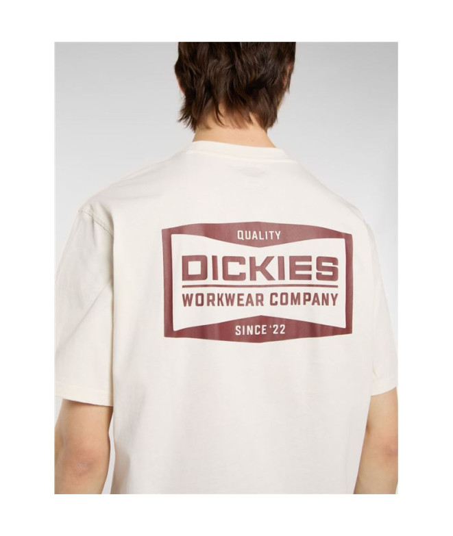 Camiseta Dickies Bolivar Ss Hombre Blanco Roto