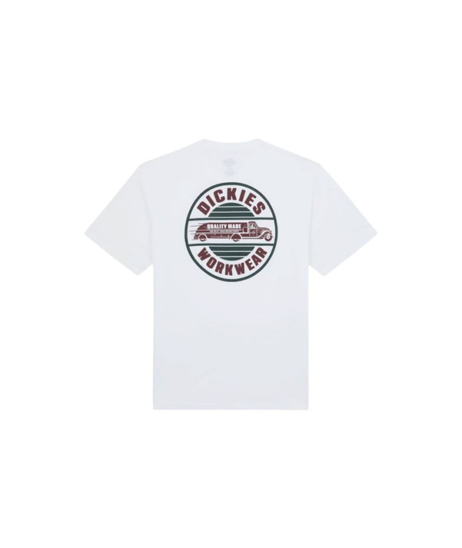 Camiseta Dickies Circle Ss Homem Branco
