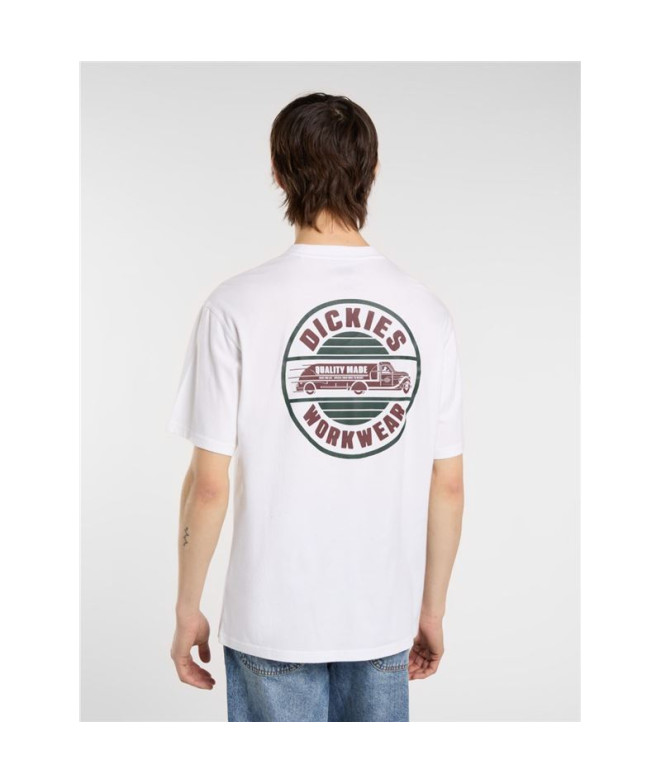 T-shirt Dickies Circle Ss Homme Blanc