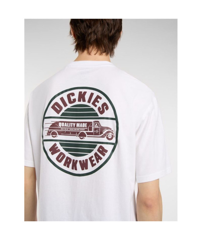 T-shirt Dickies Circle Ss Homme Blanc