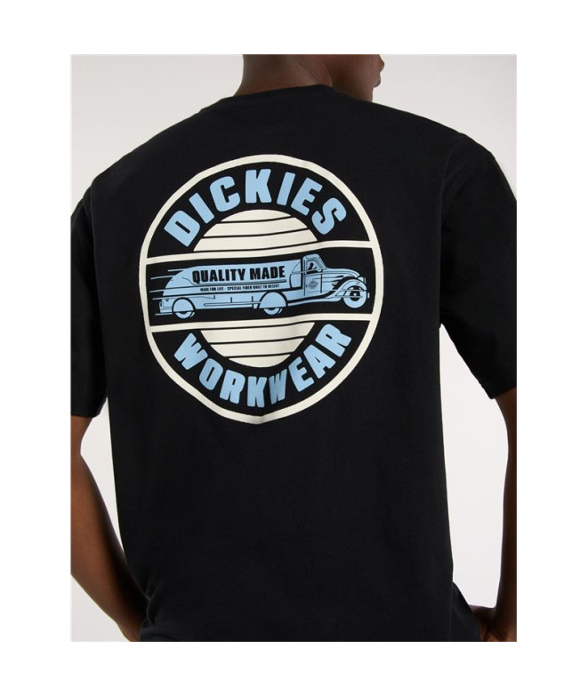 Camiseta Dickies Circle Ss Homem Preto