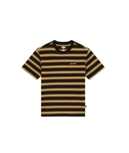 T-shirt Dickies York Stripe Ss Homme Noir