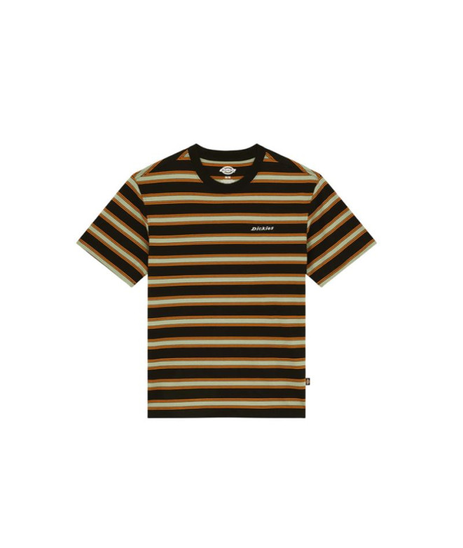 T-shirt Dickies York Stripe Ss Homme Noir