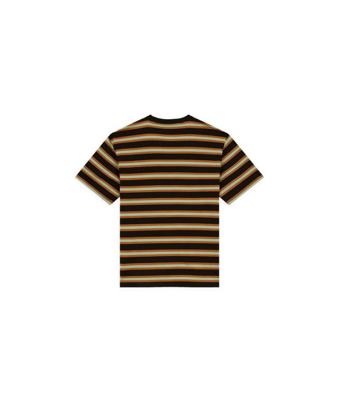 Camiseta Dickies York Stripe Ss Homem Preto