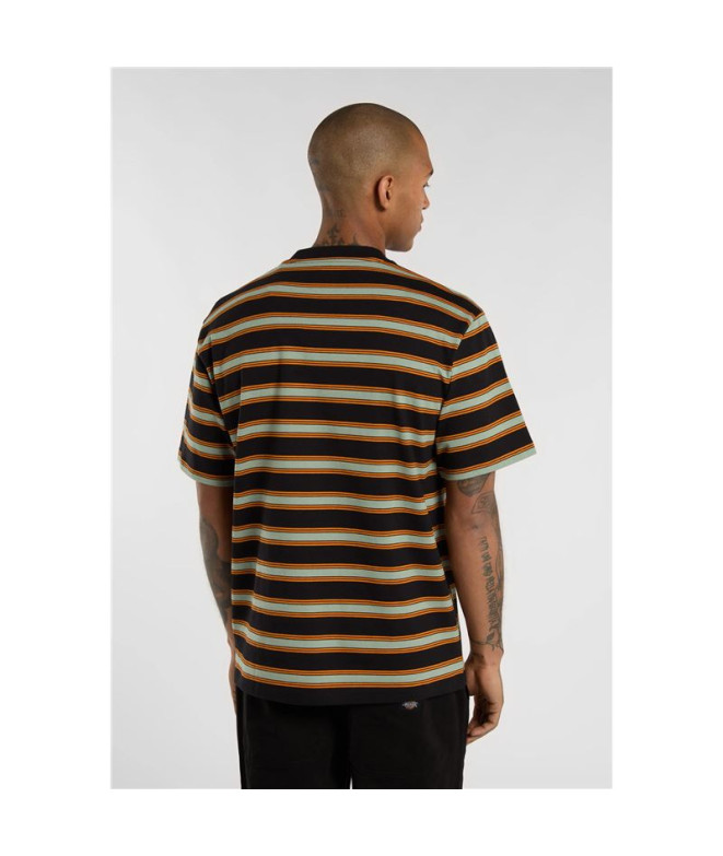 Camiseta Dickies York Stripe Ss Homem Preto