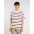 T-shirt Dickies York Stripe Ss Homme Blanc/Marron