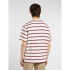 Camiseta Dickies York Stripe Ss Homem Branco/Marrão