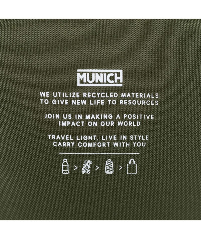 Sac à dos Munich Gym Sports Recycled Slim Caqui