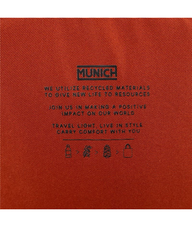 Mochila Munich Gym Sports Recycled Slim Rojo