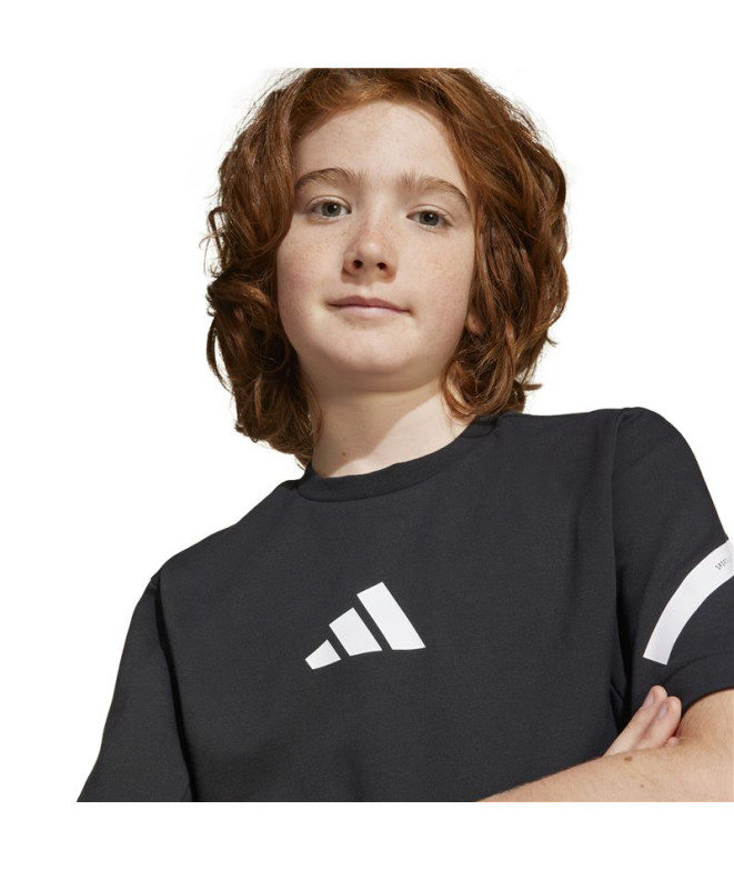 Camiseta adidas Zne Infantil Preto/Branco