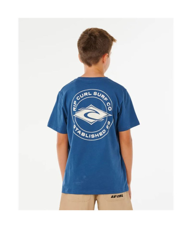 Camiseta Rip Curl Stapler Tee - Niño Azul Marino