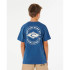 Camiseta Rip Curl Stapler Tee - Menino Azul Marinho