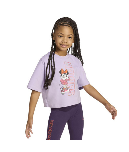 Camiseta adidas Lg Dy Mi Infantil Lilás 2