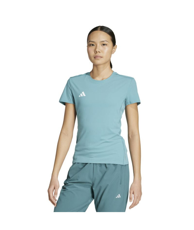 T-shirt de Running adidas Adizero E Tee Femme Bleu