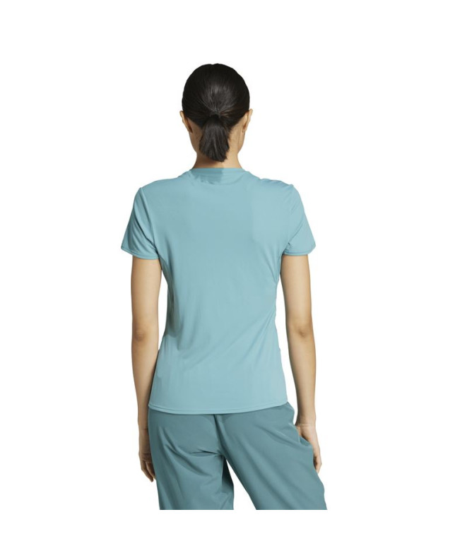 T-shirt de Running adidas Adizero E Tee Femme Bleu