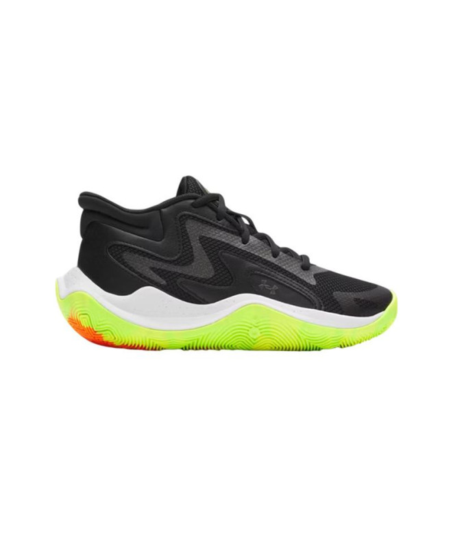 Sapatilhas de Basquetebol Under Armour Gs Jet '25 Infantil Preto
